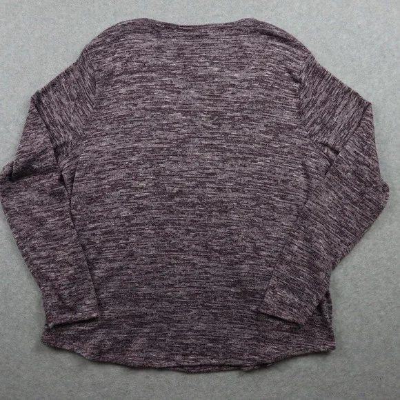 Apt 9 Sweater Womens XL Pullover Lightweight Knit Heather Purple Long Sleeve - Picture 8 of 9